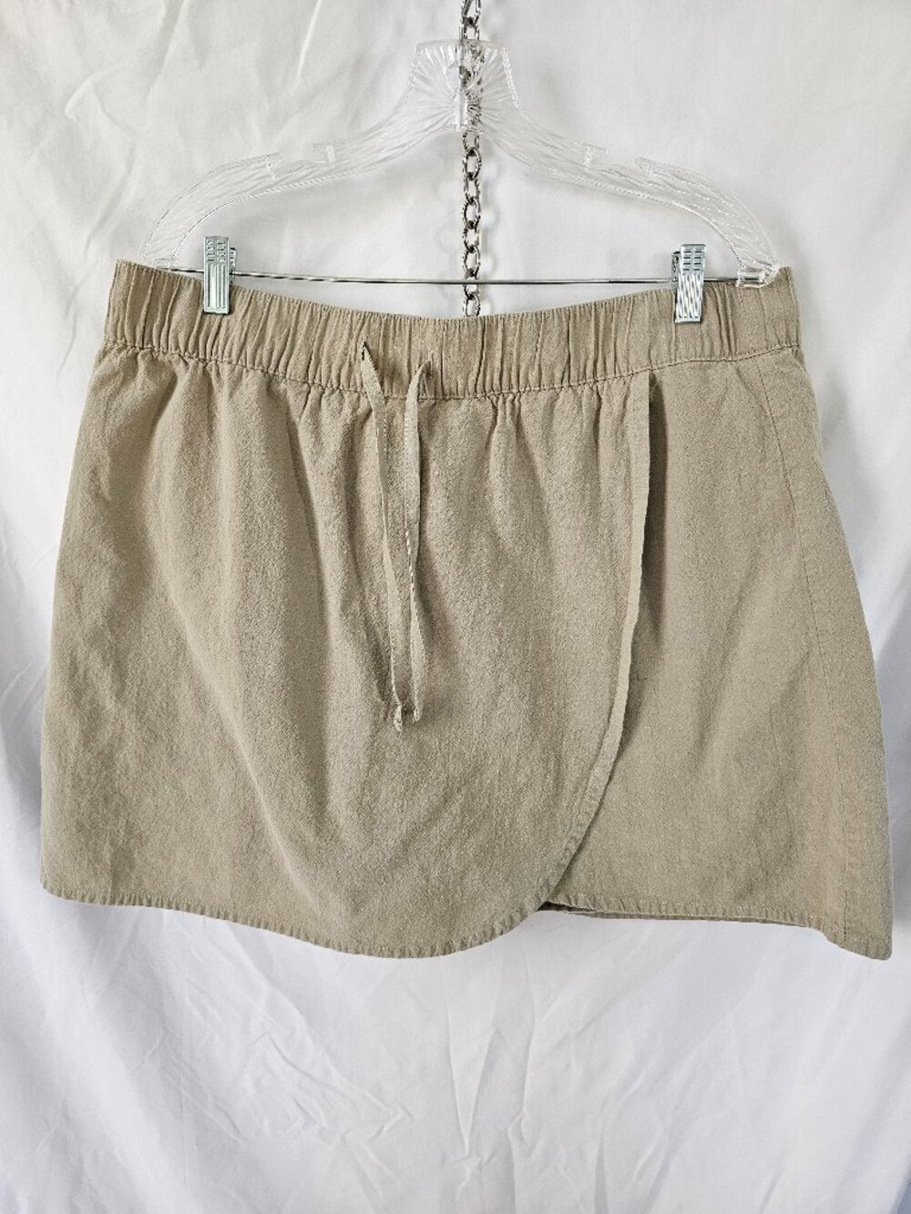 Cotton sage green skort